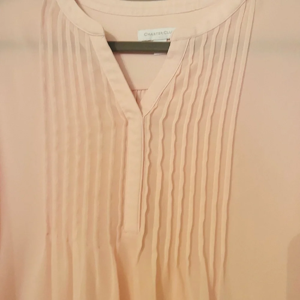 Charter Club petite XL blouse in pink - Picture 3 of 3